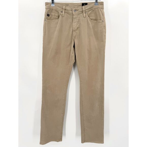 AG ADRIANO GOLDSCHMIED The Graduate Khaki Tailored Leg Jeans Pants Size 29x32 - Picture 3 of 8